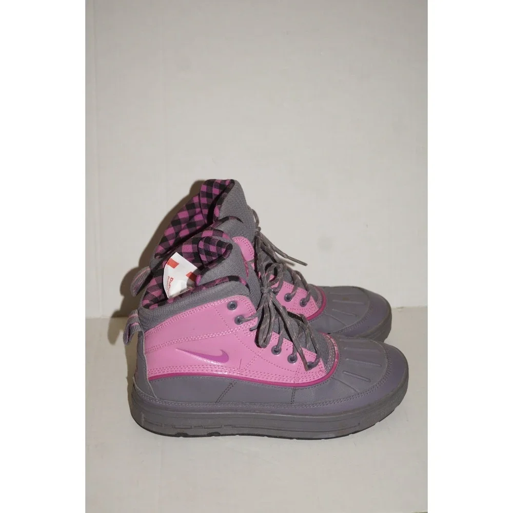 Nike ACG Woodside Boots 524876-002 Pink Gray Youth Girls Size 4Y